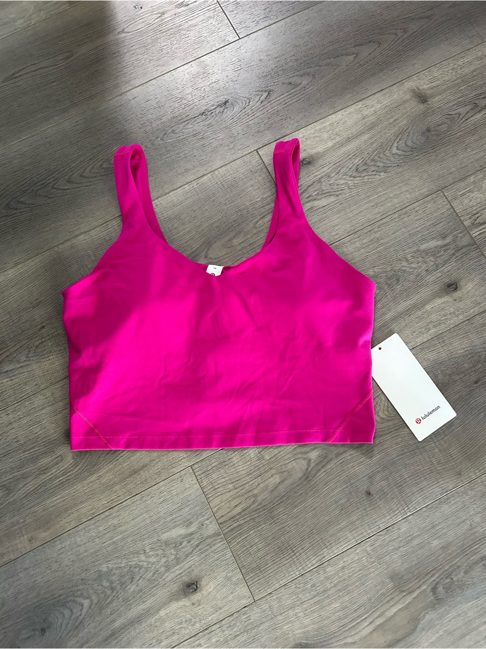 lululemon athletica Hot Pink Scoop Align Tank